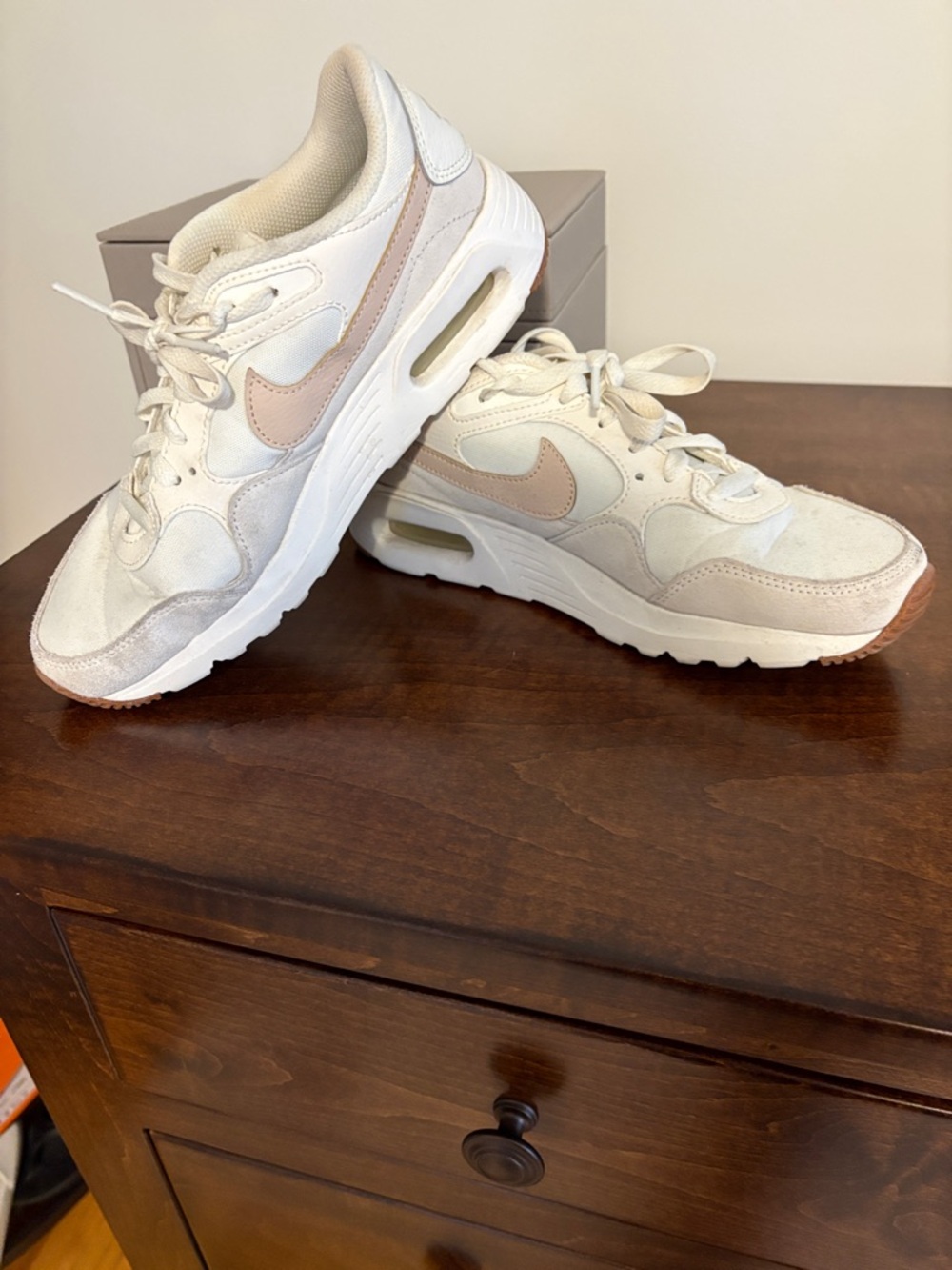 Nike Women’s Low-Top Sneakers in Ivory/White and Blush - Picture 7 of 7